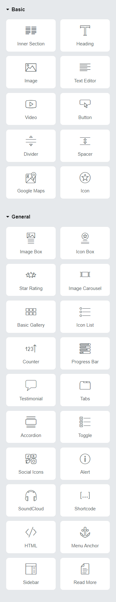 Widgets